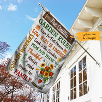 Personalized Rules Garden Gardening Flag AG201 28O47 thumb 1