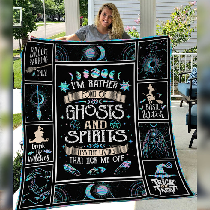 Halloween Witch Ghosts Spirits Fleece Blanket JL173 65O36 1
