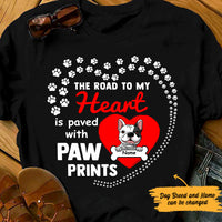 Personalized Dog Mom Road To My Heart T Shirt MR112 95O47 thumb 1