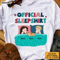 Personalized Couple Dog Lovers Sleepshirt T Shirt JN144 58O53 thumb 1