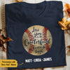 Personalized Dad Baseball  T Shirt MY123 85O58 1