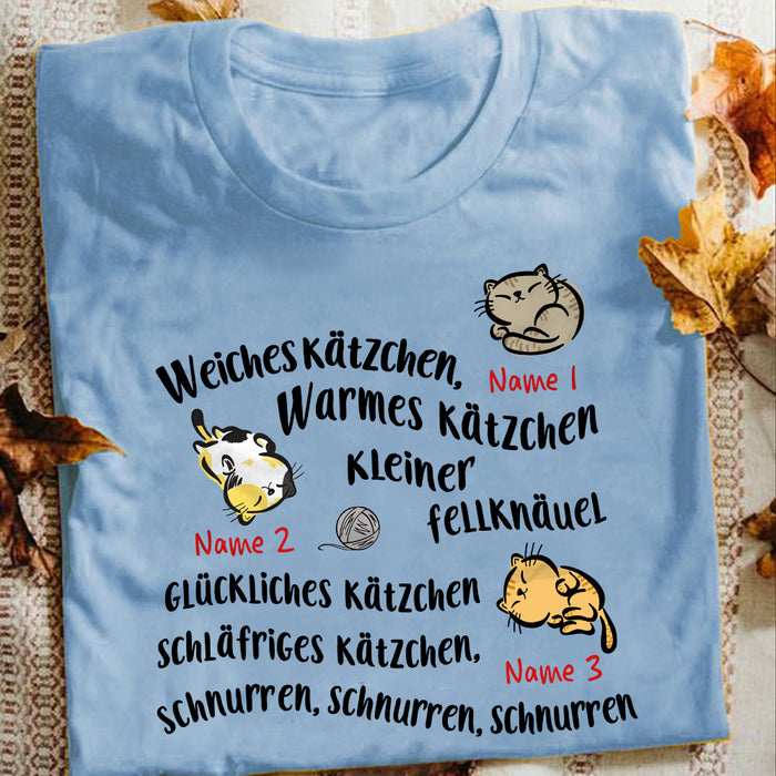Personalized Weiches Kätzchen German Soft Kitty Warm Kitty Cat T Shirt AP147 67O57 1