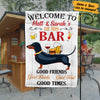 Personalized Good Times Dachshund Dog Bar Flag AG171 28O34 1