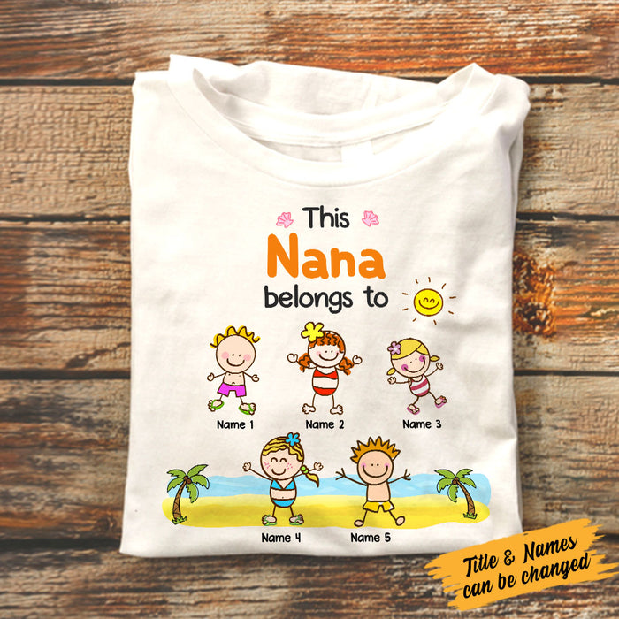 Personalized Grandma Mom T Shirt JN142 26O58 1