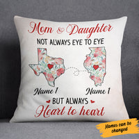 Personalized Heart To Heart Long Distance  Pillow SB244 30O34 (Insert Included) thumb 1