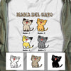 Personalized Mamá Del Gato Spanish Cat Mom T Shirt AP164 67O60 1