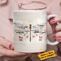 Personalized Dragonfly Memorial Mom Dad Mug NB133 85O34 thumb 1