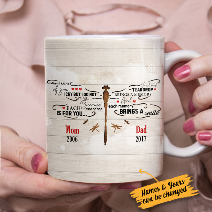 Personalized Dragonfly Memorial Mom Dad Mug NB133 85O34 1
