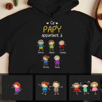 Personalized Papy Mamie French Grandma Grandpa Belongs Hoodie MR234 81O34 thumb 1