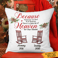 Personalized Someone We Love In Heaven Christmas  Pillow SB233 30O57 (Insert Included) thumb 1