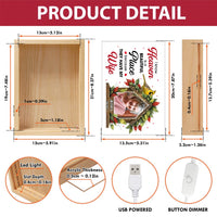 Personalized Memorial Gift Cardinal I Know Heaven Is A Beautiful Place Picture Frame Light Box 31602 thumb 1