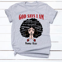 Personalized God Says T Shirt MR182 26O57 thumb 1