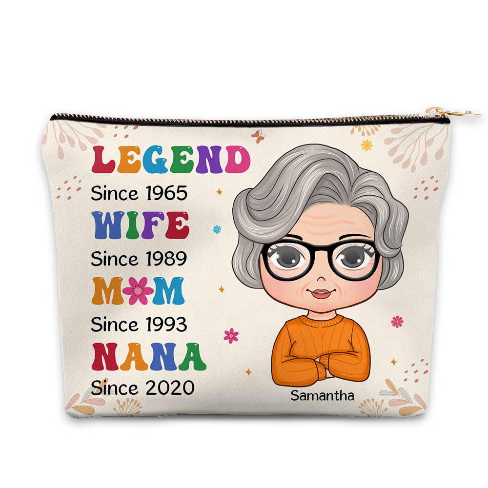 Personalized Gift For Mother Legend Wife Mom Cosmetic Bag 32242 Primary Mockup