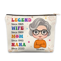 Personalized Gift For Mother Legend Wife Mom Cosmetic Bag 32242 thumb 1