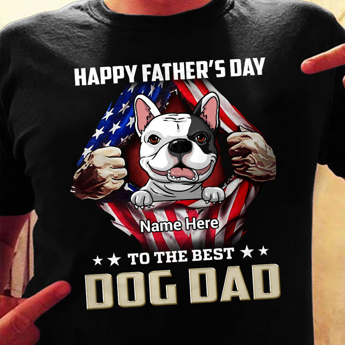 Personalized Dog Dad T Shirt MY253 95O58 1