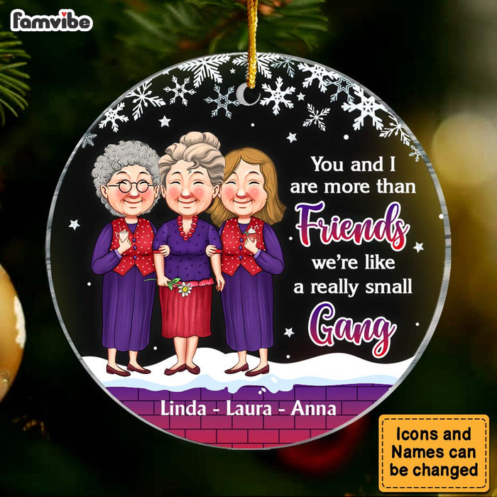 Personalized Christmas Gift For Friends Small Gang Circle Ornament 30456 1