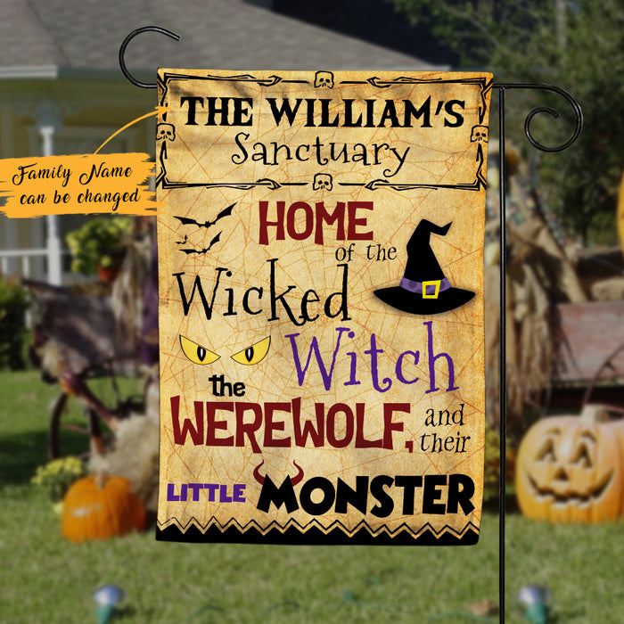 Personalized Halloween Family Sanctuary Flag JL152 95O47 1