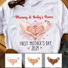 Personalized First Mother Day Mom Grandma T Shirt MR181 30O34 1