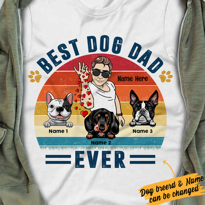 Personalized Dog Dad T Shirt JL62 26O57 1