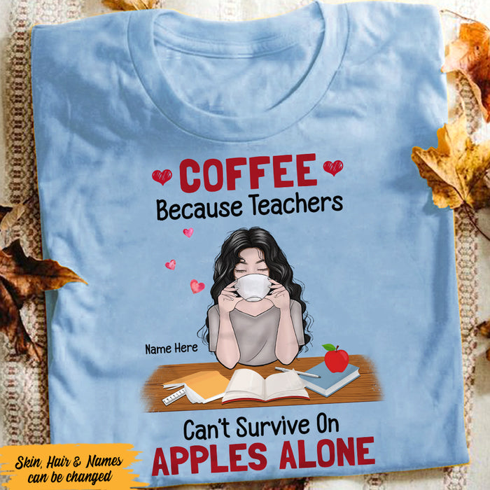 Personalized Teacher Coffee T Shirt JN12 26O47 1