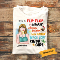 Personalized Beach Kinda Girl T Shirt JN71 30O58 thumb 1