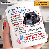 Personalized Pregnancy Gift This Valentine I'll Be Snuggled Up Upload Photo Mug 31283 thumb 1