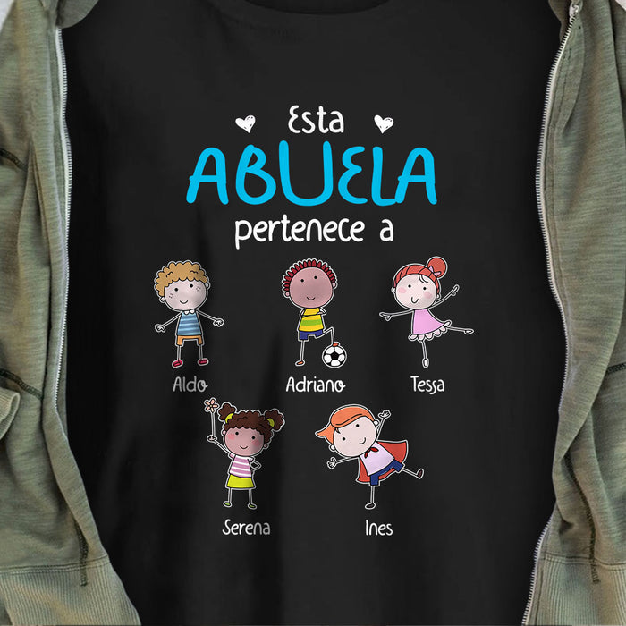 Personalized Abuelo Abuela Spanish Grandma Grandpa Belongs T Shirt AP85 73O58 1