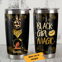 Personalized Melanin Women Steel Tumbler JN81 73O53 thumb 1