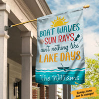 Personalized Lake Days Garden Flag JN271 87O34 thumb 1