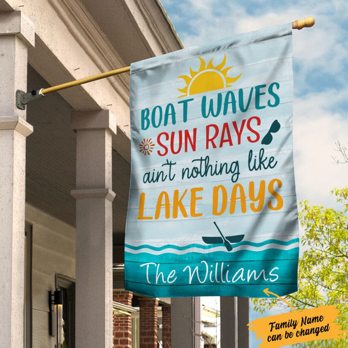 Personalized Lake Days Garden Flag JN271 87O34 1