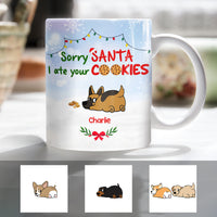 Personalized Dog Christmas Santa Cookies Mug OB123 81O57 thumb 1