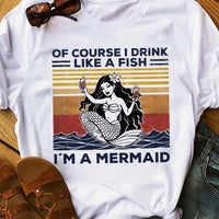 Beach Mermaid White T Shirt JN275 85O57 thumb 1