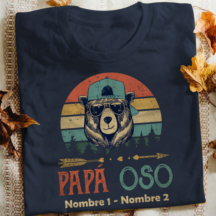 Personalized Dad Camping  Padre Spanish T Shirt AP137 30O57 1
