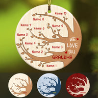 Personalized Grandma Family Tree  Ornament OB62 95O57 thumb 1