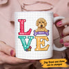 Personalized Love Dog Flower Pattern Mug MR102 30O47 1