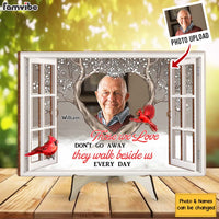 Personalized Memorial Gift Those We Love Don't Go Away 2 Layered Separate Wooden Plaque 31678 thumb 1