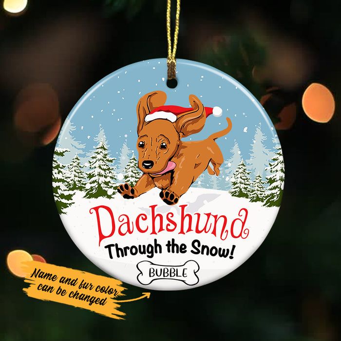 Personalized Dachshund Christmas  Ornament OB124 85O36 1