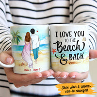 Personalized Couple Beach Mug JN84 26O47 thumb 1