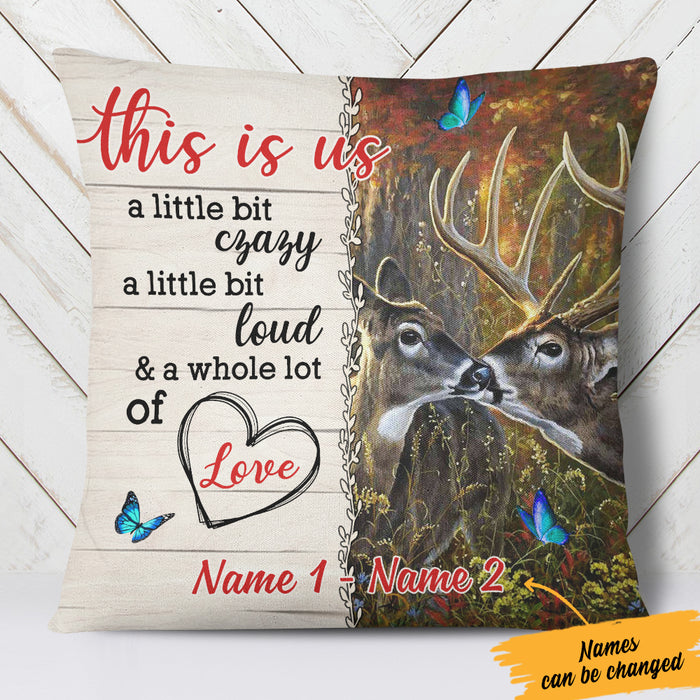 Personalized Deer Hunting Couple Pillow DB81 26O57 (Insert Included) 1