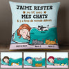 Personalized French Cat Mom Chat Pillow MR302 29O47 1