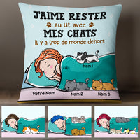Personalized French Cat Mom Chat Pillow MR302 29O47 thumb 1