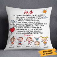 Personalized Mom Grandma Portuguese Mamãe Vovó Pillow MY71 26O58 (Insert Included) thumb 1