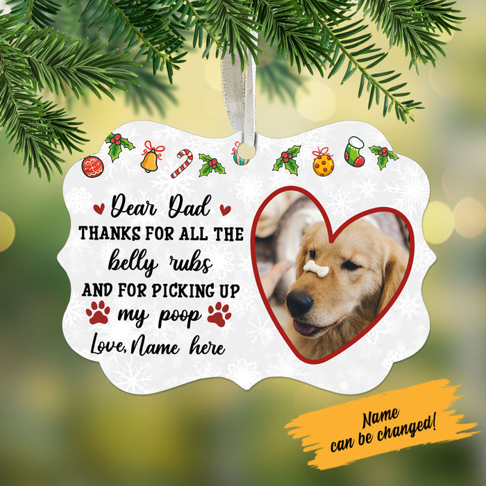 Personalized Dear Dad Mom Christmas Benelux Ornament NB271 67O58 1