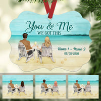 Personalized Couple You And Me Got This  MDF Ornament NB41 30O58 thumb 1