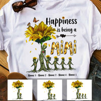 Personalized Mom Grandma Sunflower Tree T Shirt MR243 81O34 thumb 1