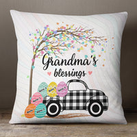 Personalized Grandma Peeps Easter Truck Pillow FB191 81O36 (Insert Included) thumb 1