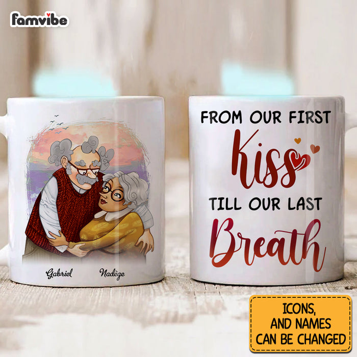 Personalized Couple From Our First Kiss Mug 31140 1