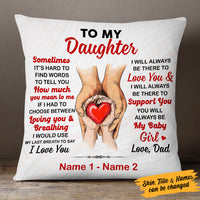 Personalized Letter To My Kids Dad Grandpa Pillow MR93 73O53 (Insert Included) thumb 1