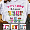 Personalized Mom Grandma Belongs To Boots T Shirt AP11 30O47 1
