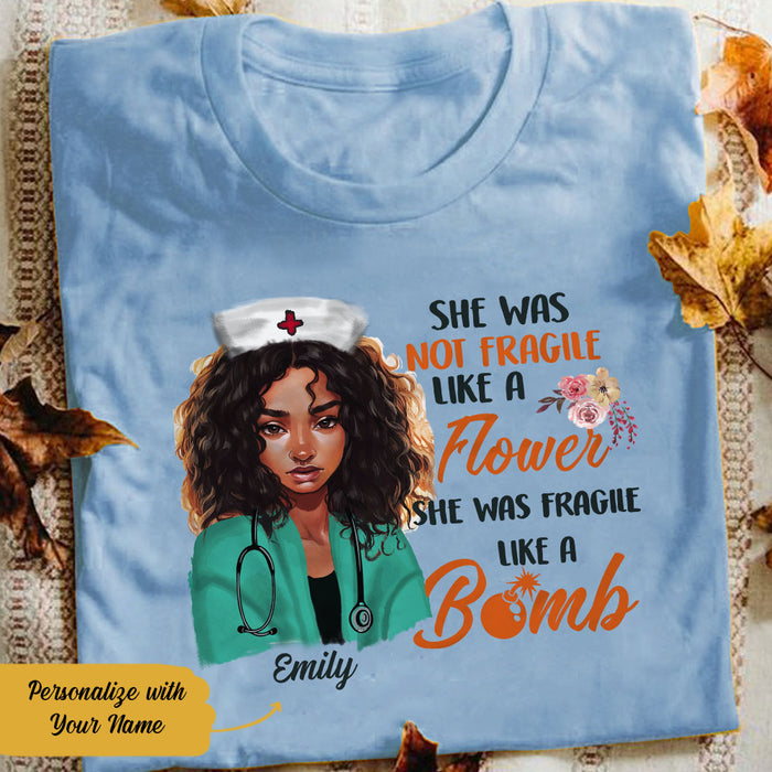 Personalized BWA Nurse Like A Bomb T Shirt AG111 27O58 1
